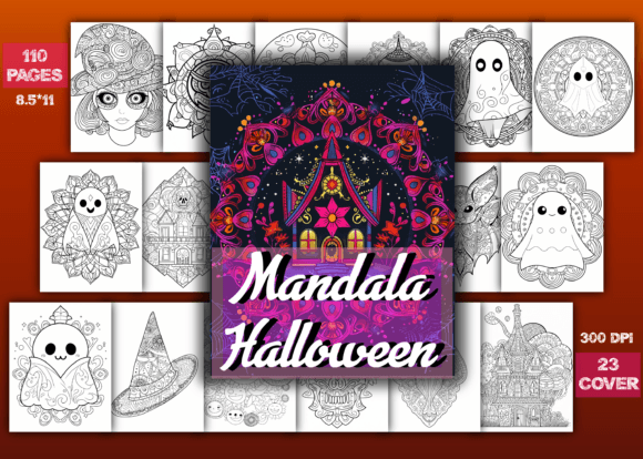 110 Mandala Halloween Coloring Pages