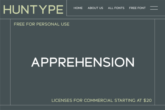 Apprehension Font - Preview 1