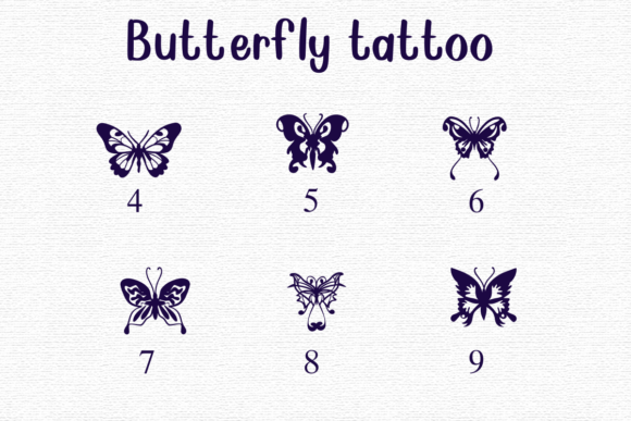 Butterfly Tattoo Font - Preview 3