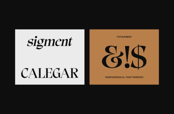 Calegar Font - Preview 3