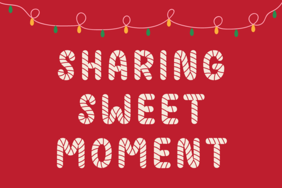 Candy Cane Font - Preview 2