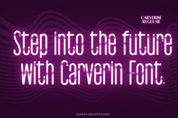 Carverine Font - Preview 1