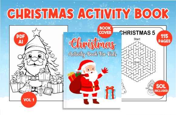 Christmas Activity Book for Kids