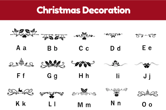 Christmas Decoration Font - Preview 5
