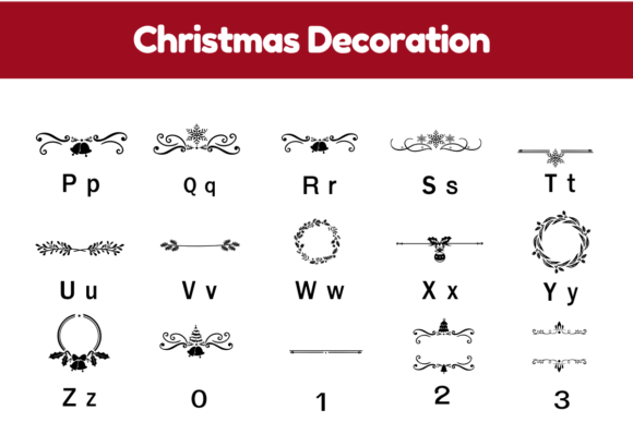 Christmas Decoration Font - Preview 6