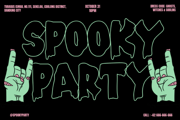 Creepy Spooky Font PNG with transparent background - Preview 1