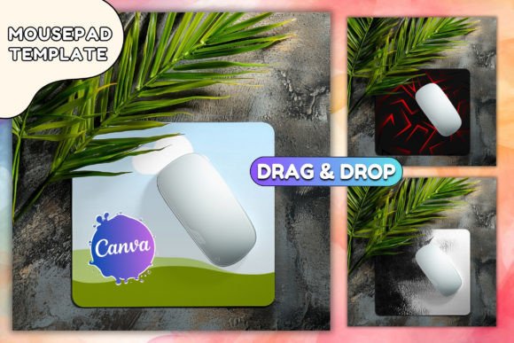 Desk Mat Mockup Canva Mousepad Template