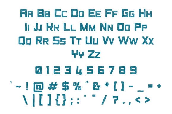 Excites Woodcut Font - Preview 1