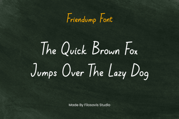 Friendump Font PNG with transparent background - Preview 2
