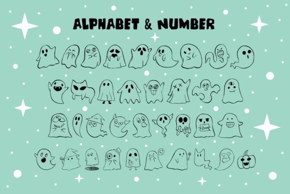 Funny Ghost Font - Preview 1