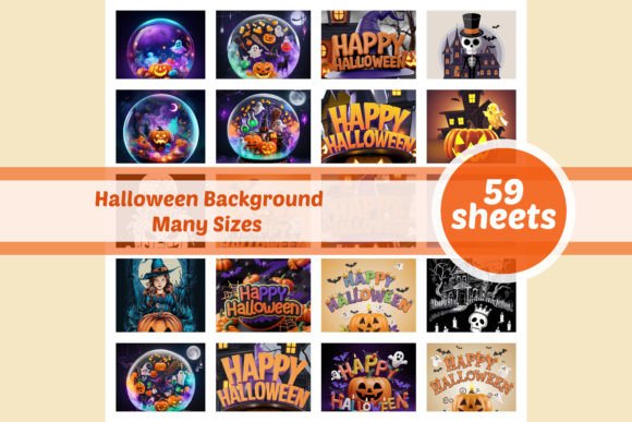 Halloween Background 59 Sheets