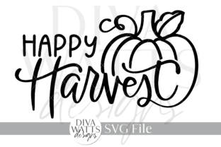 Happy Harvest SVG Graphic by Diva Watts Designs · Creative Fabrica