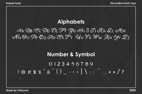 Kubela Font PNG with transparent background - Preview 1