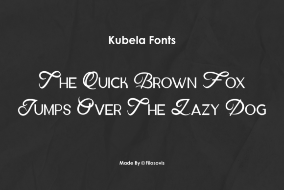 Kubela Font PNG with transparent background - Preview 2