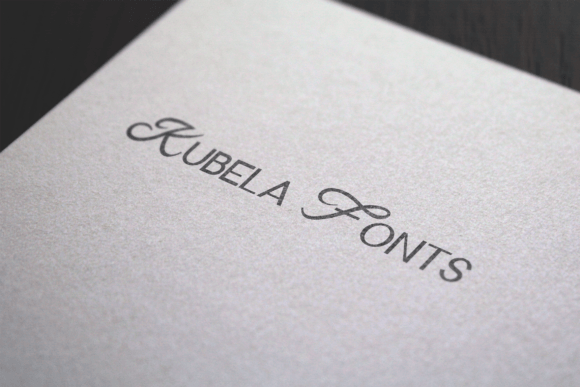 Kubela Font PNG with transparent background - Preview 4