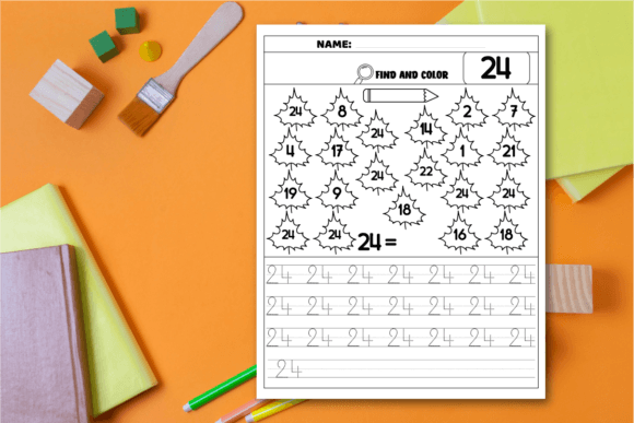 Leaf Number Recognition | Number Tracing Graphic by MOF92 · Creative ...