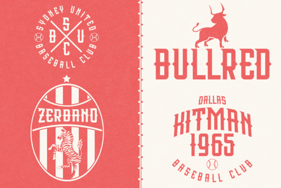 Modera Sport Font PNG with transparent background - Preview 3