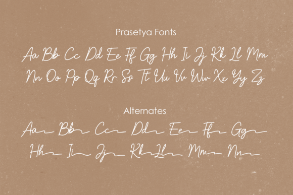Prasetya Font font preview - 1