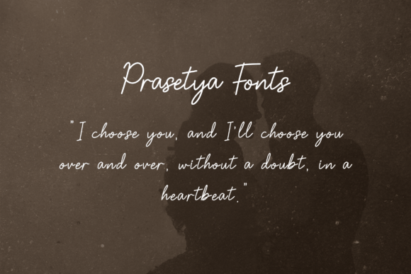 Prasetya Font font preview - 3