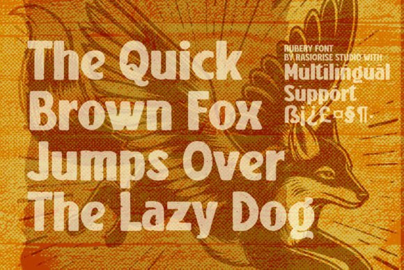 Rubery Font PNG with transparent background - Preview 2