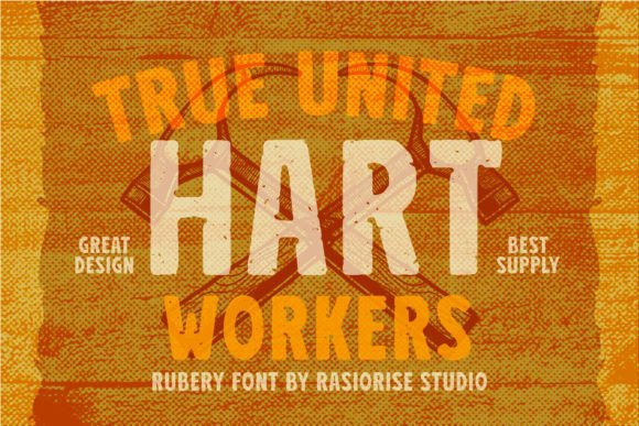 Rubery Font PNG with transparent background - Preview 6