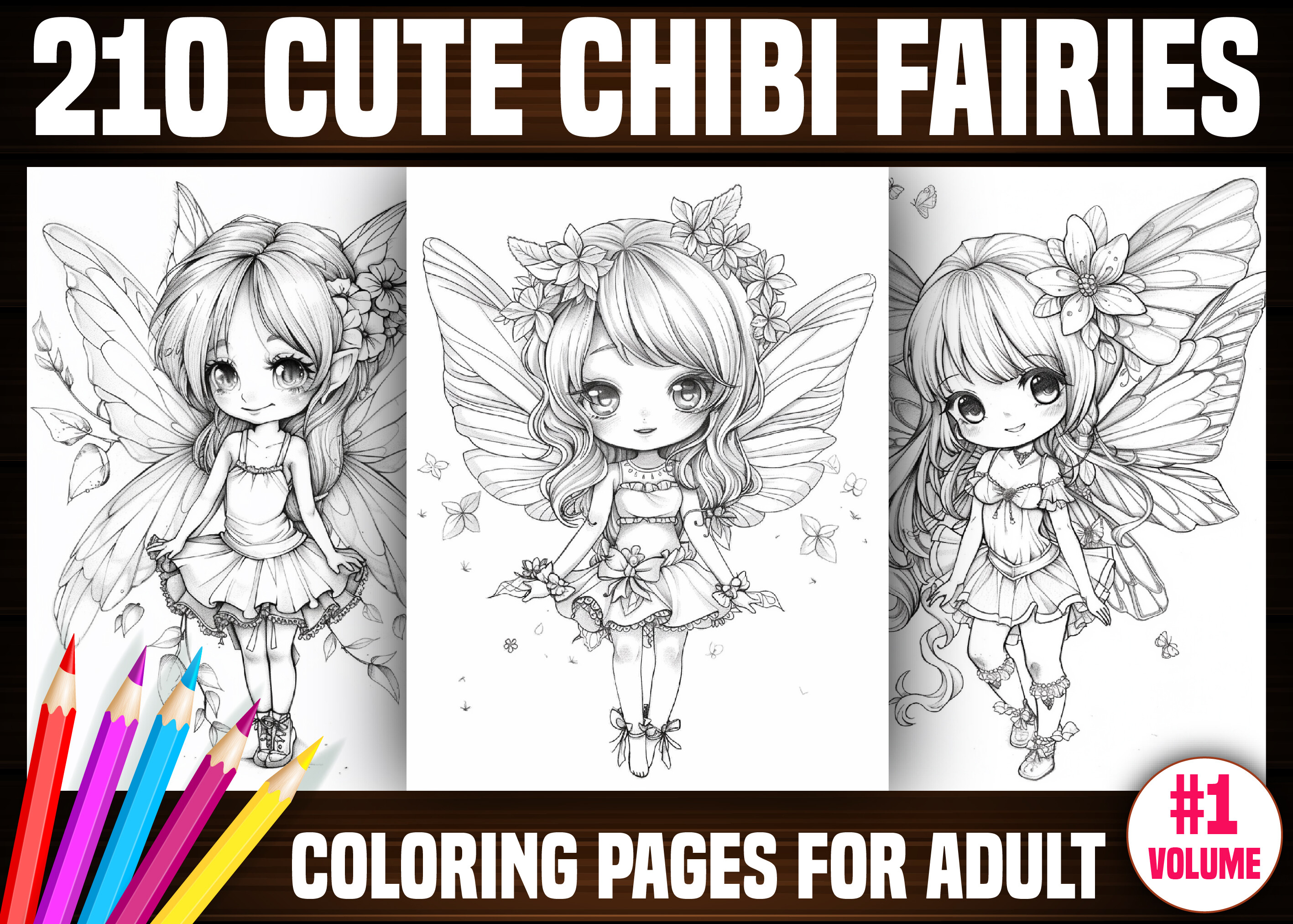 210 Cute Chibi Fairies Coloring Pages