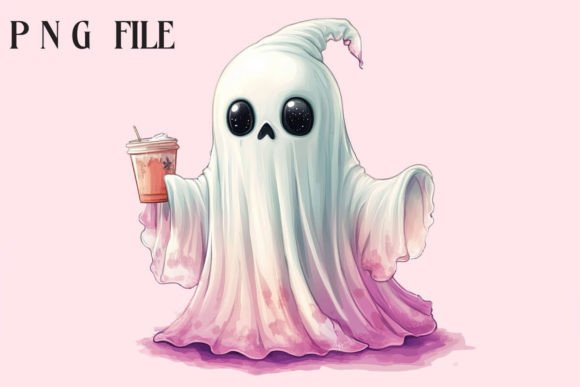 Cute Ghost Clipart Graphic by Creative Design House · Creative Fabrica