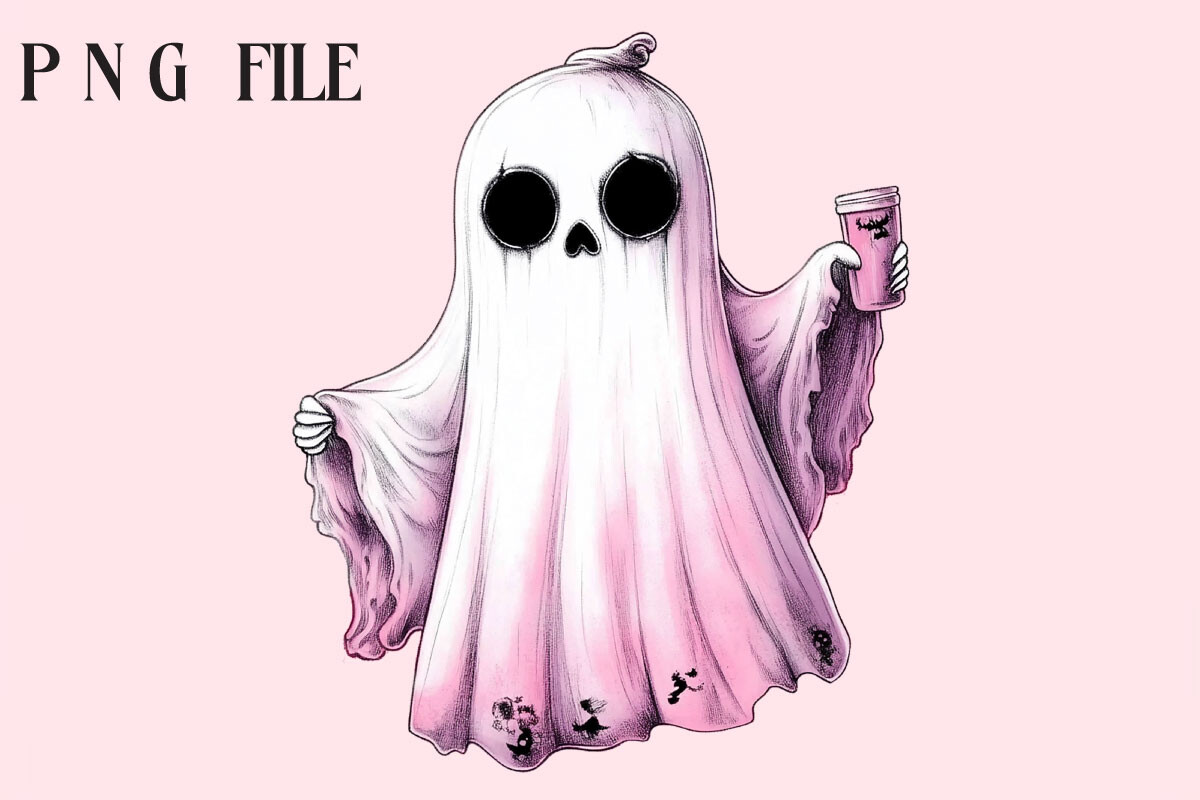 Cute Ghost Clipart Graphic by Creative Design House · Creative Fabrica