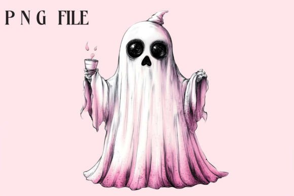 Cute Ghost Clipart Graphic by Creative Design House · Creative Fabrica