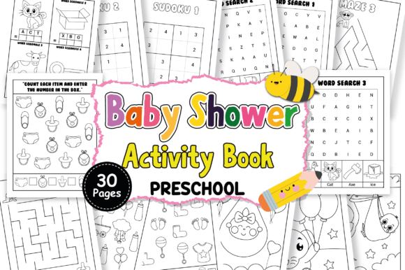 Baby Shower Activity Book
