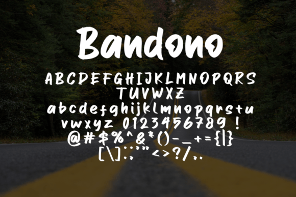 Bandono Font - Preview 1