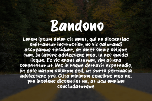 Bandono Font - Preview 3