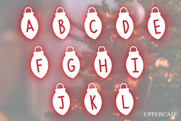 Christmas Light Font - Preview 1