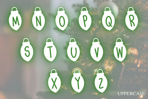Christmas Light Font - Preview 2