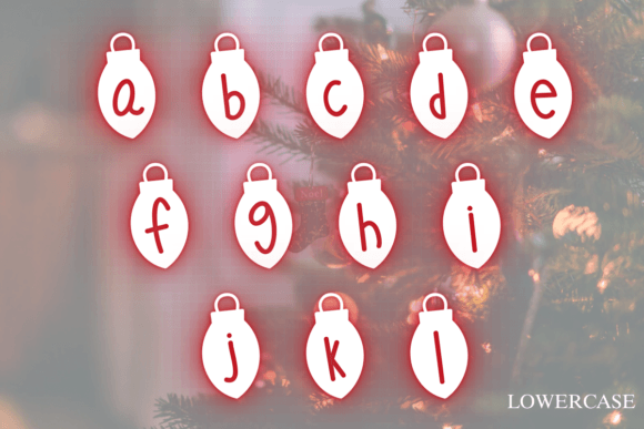 Christmas Light Font - Preview 3