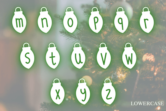 Christmas Light Font - Preview 4