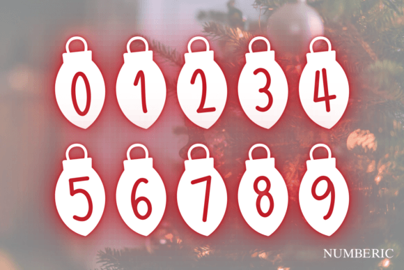Christmas Light Font - Preview 5