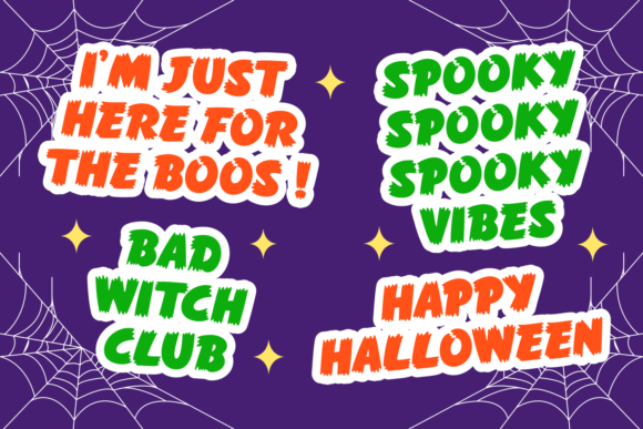 Freaky Ghost Font PNG with transparent background - Preview 1