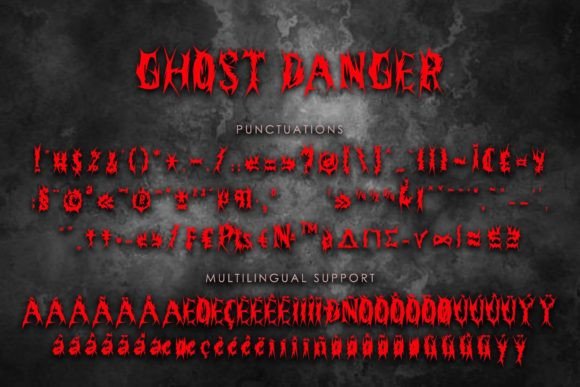 Ghost Danger Font - Preview 6