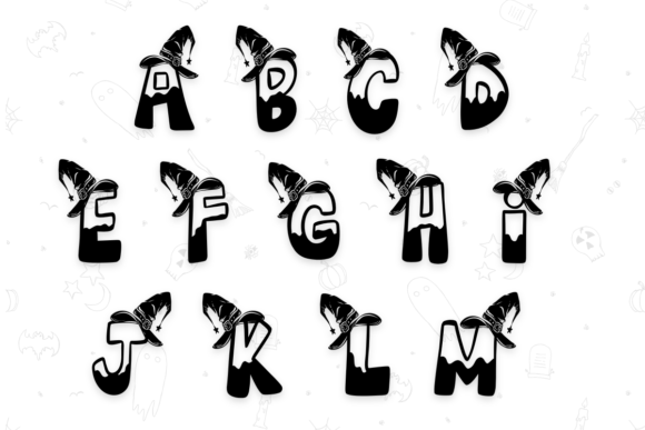 Halloween Witch Hat Font - Preview 1