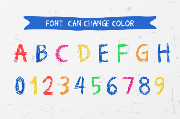 Hand Pen Sketchy Font - Preview 1