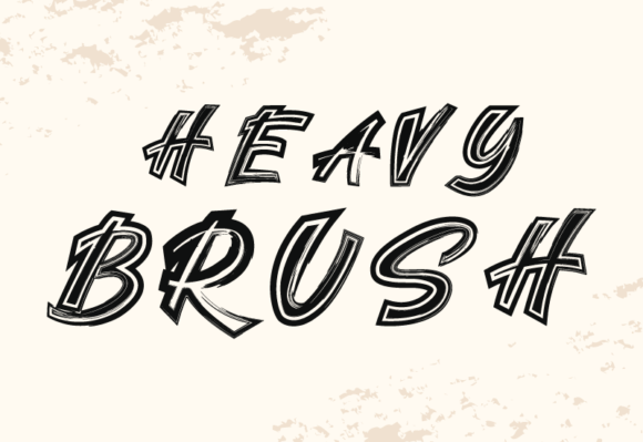 Heavy Brush Font - Preview 1