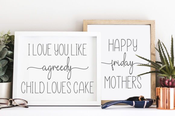 Hello Rainbow Duo Font PNG with transparent background - Preview 5