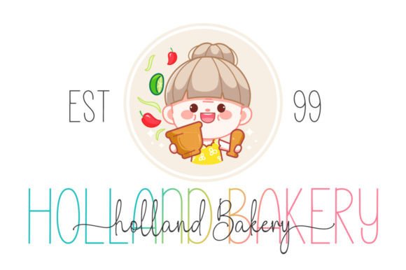 Hello Rainbow Duo Font PNG with transparent background - Preview 6