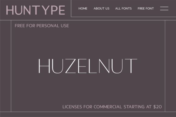 Huzelnut Font - Preview 1