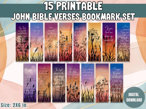 John Bible Verses Bookmark Set
