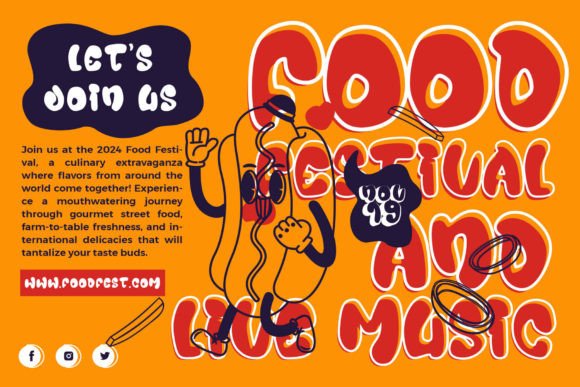 Juicy Snap Font PNG with transparent background - Preview 6