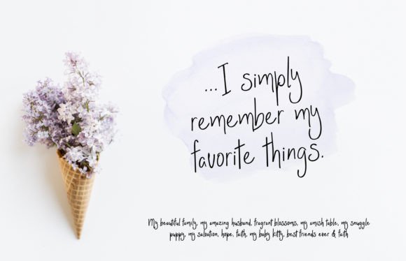 Messy Bun Font PNG with transparent background - Preview 3
