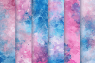 Pink and Blue Digital Paper Bundle Graphic by Digital_Art12 · Creative ...