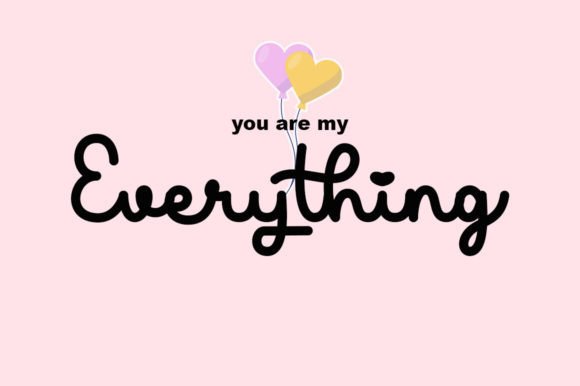 Poly Lili Font PNG with transparent background - Preview 5